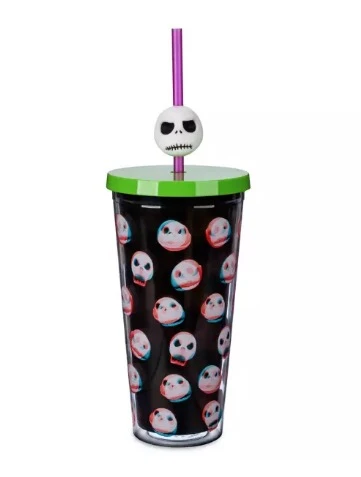 Disney Tumbler With Straw - Jack Skellington - Faces 1 Disney Tumbler With Straw - Jack Skellington - Faces