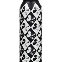 Disney Water Bottle - Mickey Mouse Black And White Grid