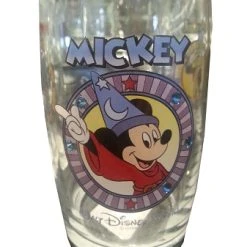 Disney Arribas Juice Glass - Sorcerer Mickey Mouse - Jeweled